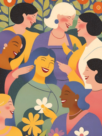 Elles en font des histoires, les femmes ! Affiche du spectacle de contes "Elles en font des histoires les femmes"