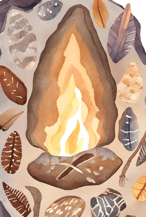 illustration du spectacles de contes sur la préhistoire