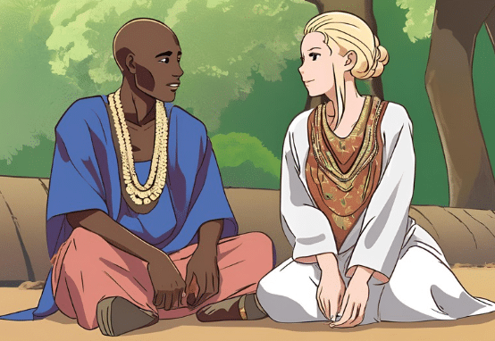 illustration du spectacle de contes africains et européens