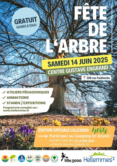 affiche des contes à la Fête de l'Arbre, Hellemmes 2025