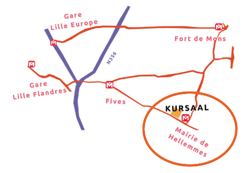 Plan d'accès adresse Kursaal Les Contes et Nous adresse
