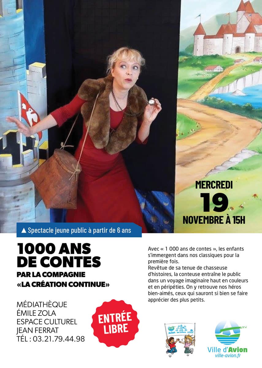 Emmanuelle Gryson conte à la médiathèque de Avion